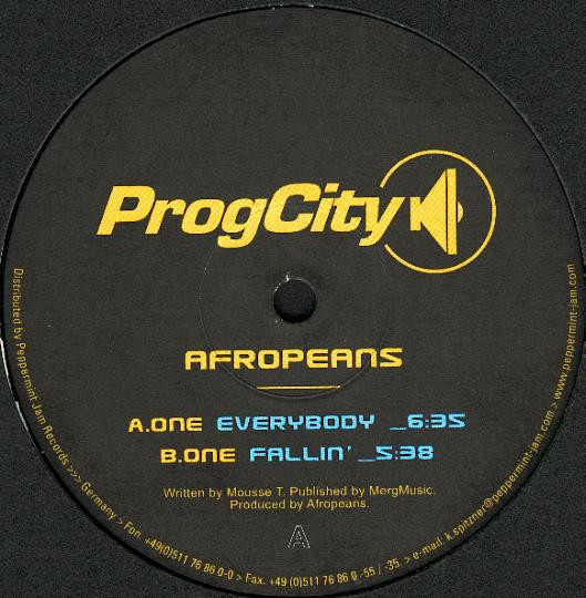 Afropeans - Everybody | ProgCity (PCMS0032) - main