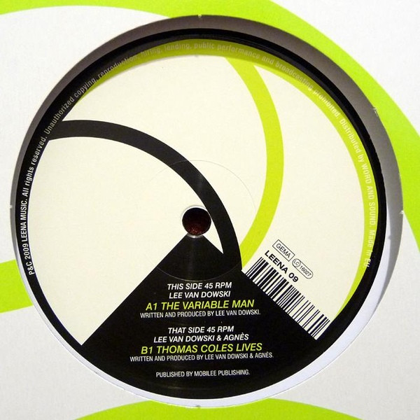 Lee Van Dowski - The Variable Man | Leena Music (LEENA MUSIC 09) - main Lee Van Dowski - The Variable Man | Leena Music (LEENA MUSIC 09) - main