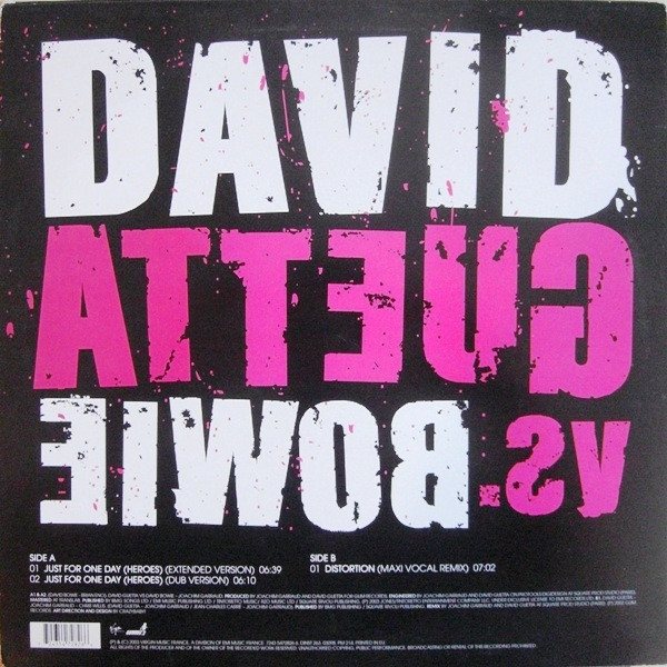David Guetta Vs. Bowie - Just For One Day (Heroes) | Virgin Music (7243 5 472826 6) - 2 David Guetta Vs. Bowie - Just For One Day (Heroes) | Virgin Music (7243 5 472826 6) - 2