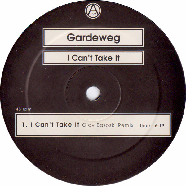 Markus Gardeweg - I Can't Take It | Free For All (FFA 7002345) - main
