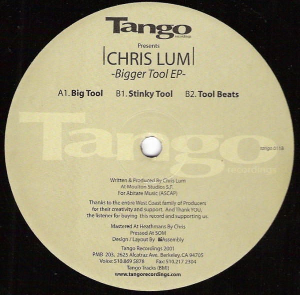 Chris Lum - Bigger Tool EP | Tango Recordings (tango011)