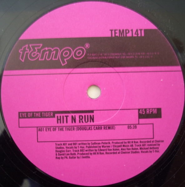 Hit N Run - Eye Of The Tiger | Tempo Records (TEMP14T) - main Hit N Run - Eye Of The Tiger | Tempo Records (TEMP14T) - main