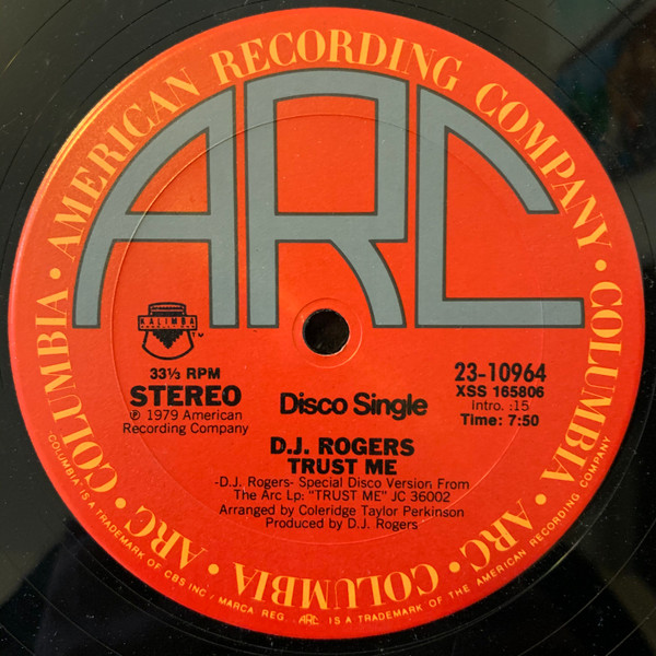 D. J. Rogers - Trust Me / You Are My Joy | ARC (23-10964)