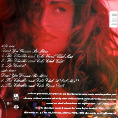 Denise Lopez - Don't You Wanna Be Mine | A&M Records (75021 7043 1) - 2