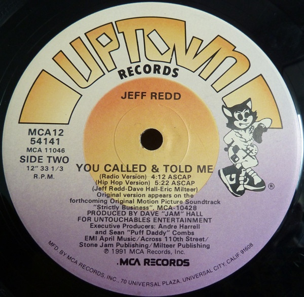 Jeff Redd - You Called & Told Me | Uptown Records (MCA12 54141) - 4 Jeff Redd - You Called & Told Me | Uptown Records (MCA12 54141) - 4