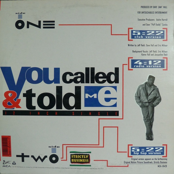 Jeff Redd - You Called & Told Me | Uptown Records (MCA12 54141) - 2 Jeff Redd - You Called & Told Me | Uptown Records (MCA12 54141) - 2