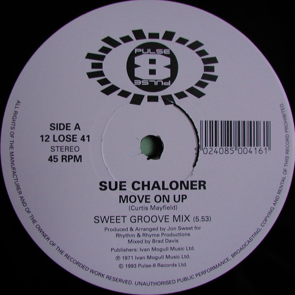 Sue Chaloner - Move On Up | Pulse-8 Records (12 LOSE 41) - 3