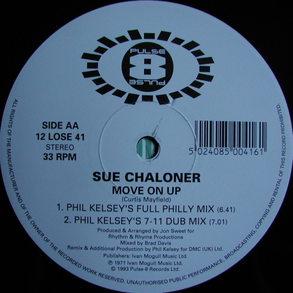 Sue Chaloner - Move On Up | Pulse-8 Records (12 LOSE 41) - 4