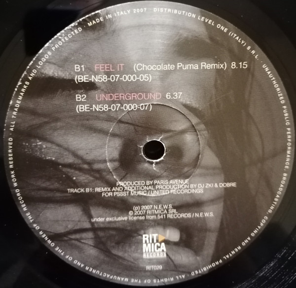 Paris Avenue - Feel It (Remixes) | Ritmica Records (RIT029) - 3 Paris Avenue - Feel It (Remixes) | Ritmica Records (RIT029) - 3