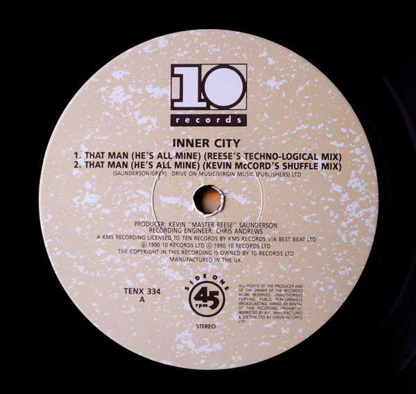 Inner City - That Man (He's All Mine) | 10 Records (TENX 334) - 3 Inner City - That Man (He's All Mine) | 10 Records (TENX 334) - 3