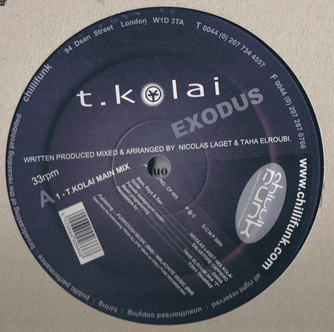 T.Kolai - Exodus | Chillifunk Records (CF 053) - main T.Kolai - Exodus | Chillifunk Records (CF 053) - main