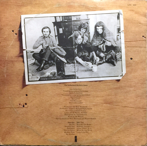 The Sutherland Bros. Band - The Sutherland Brothers Band | Island Records (ILPS 9181) - 2