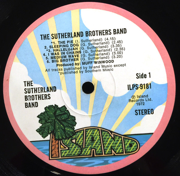 The Sutherland Bros. Band - The Sutherland Brothers Band | Island Records (ILPS 9181) - 3