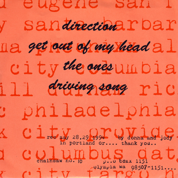 Heavens To Betsy - Direction... | Chainsaw (no. 10) - 2