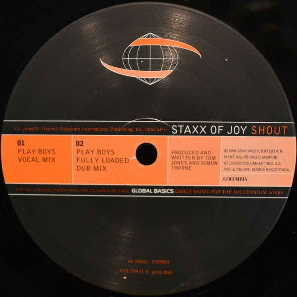Staxx Of Joy - Shout | Columbia (44 78421) - 3 Staxx Of Joy - Shout | Columbia (44 78421) - 3