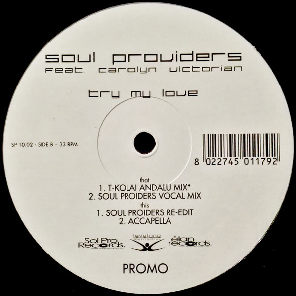 Soul Providers - Try My Love | Sol Pro Records (SP 10.02) - 2