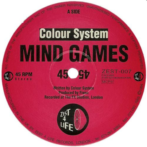 Colour System - Mind Games / So Right | Zest 4 Life (ZEST-007)