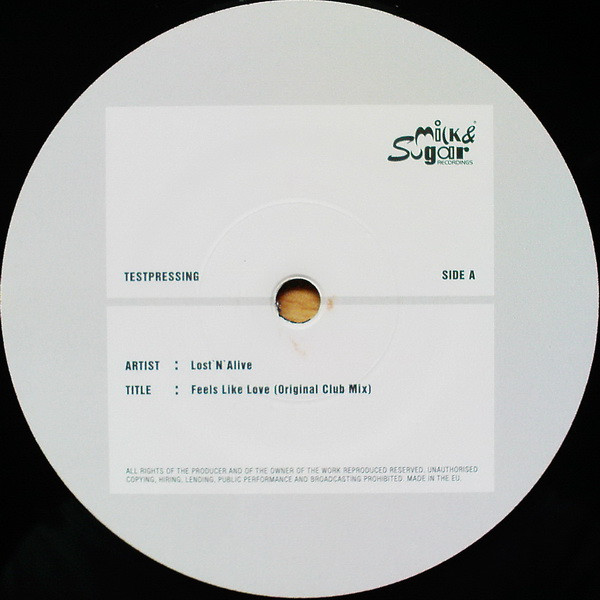 Lost 'N' Alive - Feels Like Love | Milk & Sugar Recordings (MSRM 2002/22) - 2 Lost 'N' Alive - Feels Like Love | Milk & Sugar Recordings (MSRM 2002/22) - 2