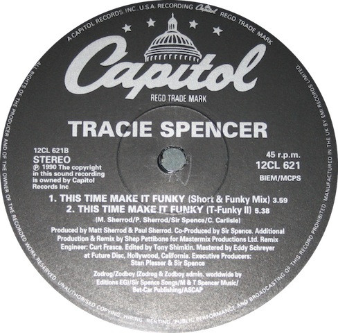 Tracie Spencer - This Time Make It Funky | Capitol Records (12CL 621) - 2