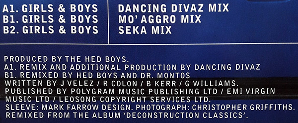 Hed Boys - Girls & Boys | Deconstruction (74321 32203 1) - 5 Hed Boys - Girls & Boys | Deconstruction (74321 32203 1) - 5