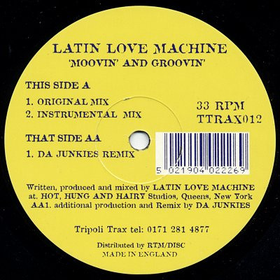Latin Love Machine - Moovin' And Groovin' | Tripoli Trax (TTRAX012) - main Latin Love Machine - Moovin' And Groovin' | Tripoli Trax (TTRAX012) - main