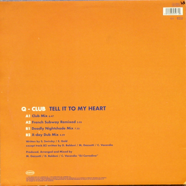 Q-Club - Tell It To My Heart | Manifesto (FESX 5) - 2