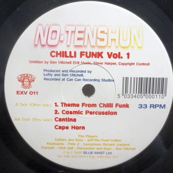 No Tenshun - Chilli Funk Vol.1 | Xplicit Vinyl (EXV 011)