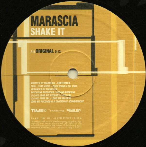 Marascia - Shake It | TIME (TIME 326) - 3