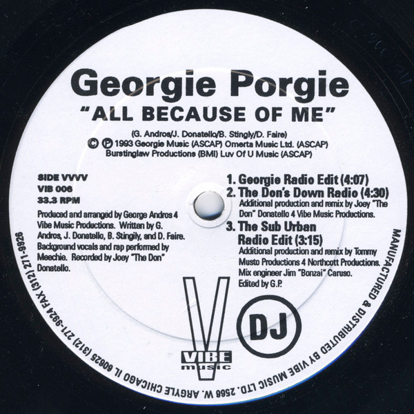 Georgie Porgie - All Because Of Me | Vibe Music (VIB 006) - 4 Georgie Porgie - All Because Of Me | Vibe Music (VIB 006) - 4