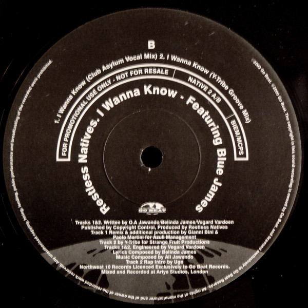 Restless Natives - I Wanna Know | Go! Beat (NATIVE 2) - 2