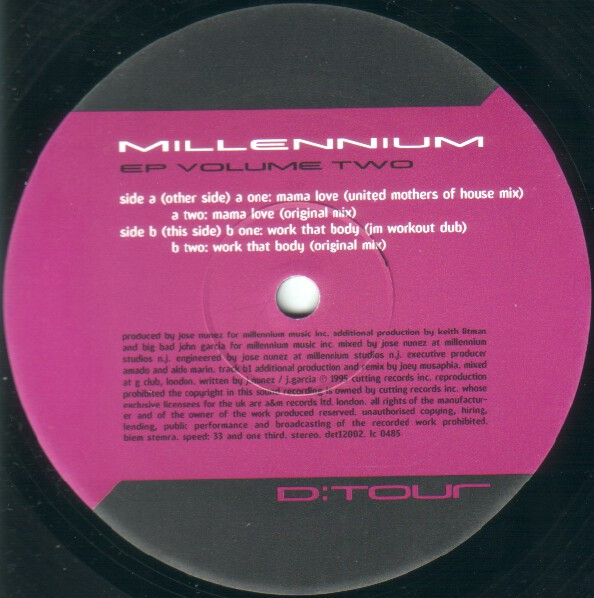 Millenium - EP Volume Two | D:Tour (DET 12002) - 4