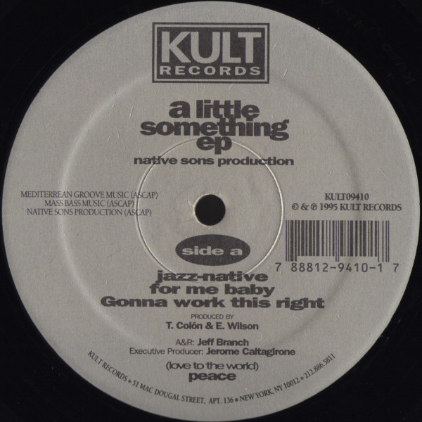 Native Sons Production - A Little Something EP | Kult Records (KULT09410) - main Native Sons Production - A Little Something EP | Kult Records (KULT09410) - main