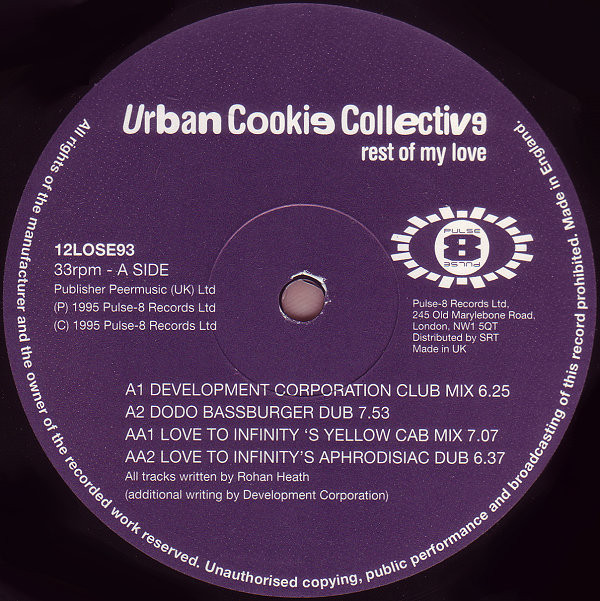 Urban Cookie Collective - Rest Of My Love | Pulse-8 Records (12LOSE93) - 3 Urban Cookie Collective - Rest Of My Love | Pulse-8 Records (12LOSE93) - 3