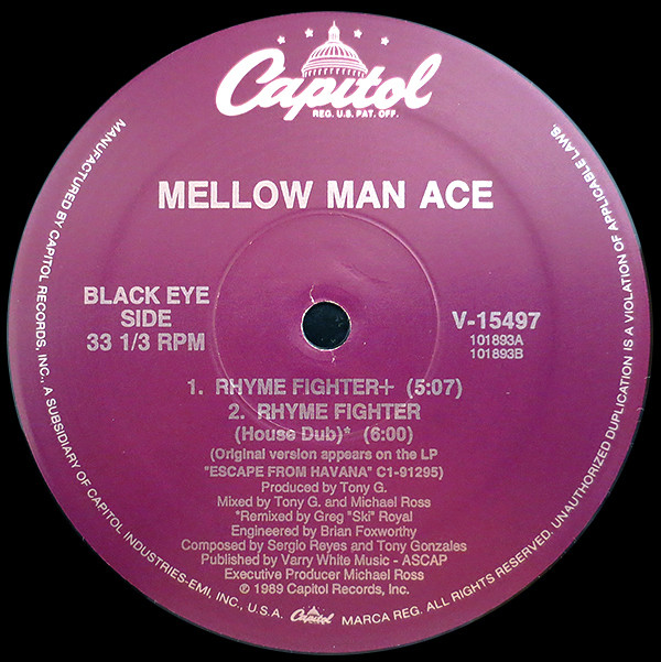 Mellow Man Ace - Rhyme Fighter | Capitol Records (V-15497) - 3