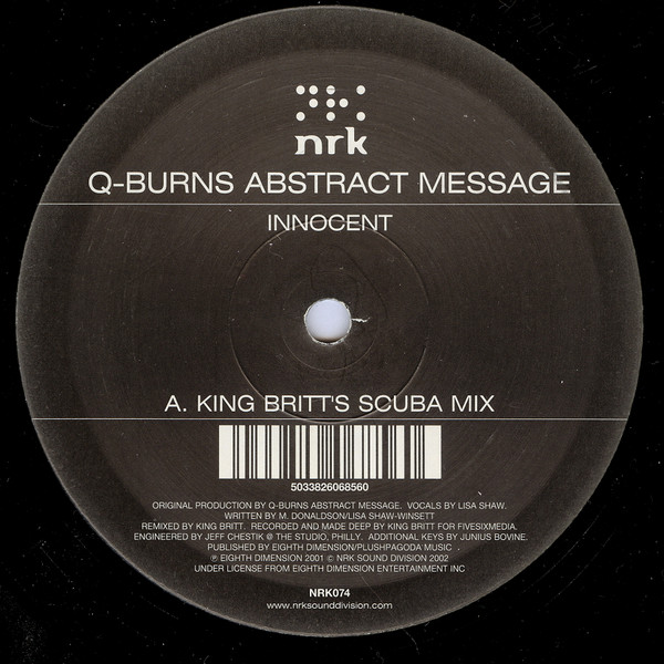 Q-Burns Abstract Message - Innocent | NRK Sound Division (NRK074) - 2