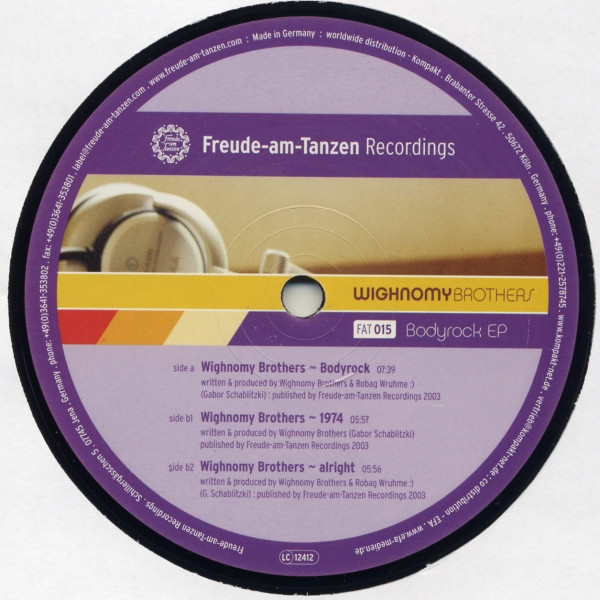Wighnomy Brothers - Bodyrock EP | Freude Am Tanzen (FAT 015)