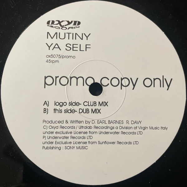 Mutiny - Ya Self | Oxyd Records (ox5075/promo)