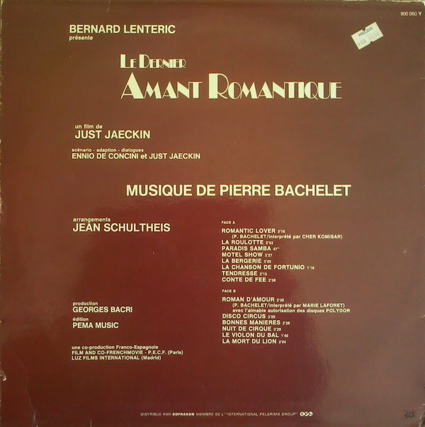 Le Dernier Amant Romantique (Bande Sonore Originale)