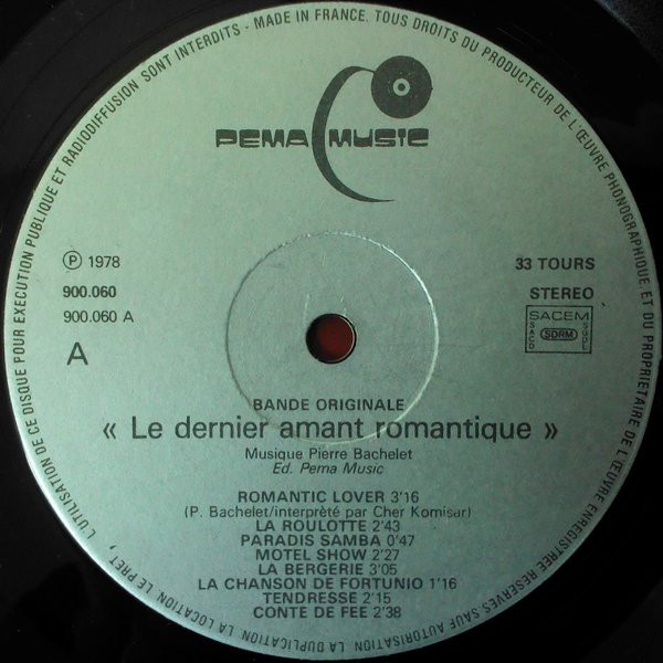 Le Dernier Amant Romantique (Bande Sonore Originale)