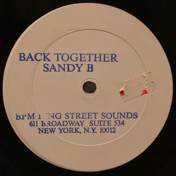 Sandy B - Back Together | BPM King Street Sounds (KSS 1013) - main Sandy B - Back Together | BPM King Street Sounds (KSS 1013) - main