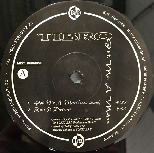 Tibro - Got Me A Man | Gothic Arts Records (GAR 064)
