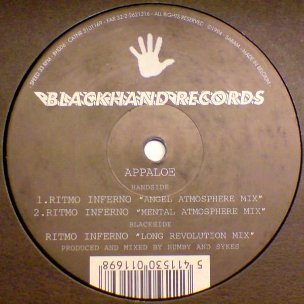 Appaloe - Ritmo Inferno | Blackhand Records (BH006) - main