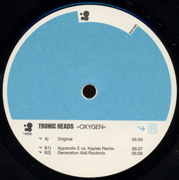 Tronic Heads - Oxygen | Kosmo Records (KOS 2063) - 4 Tronic Heads - Oxygen | Kosmo Records (KOS 2063) - 4