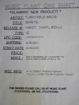 Turntable Bros. - Spirits | Vinyl Soul (VS-106) - main Turntable Bros. - Spirits | Vinyl Soul (VS-106) - main