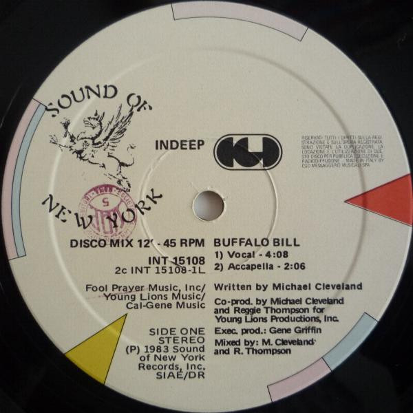 Indeep - Buffalo Bill | CGD (INT 15108) - 3 Indeep - Buffalo Bill | CGD (INT 15108) - 3