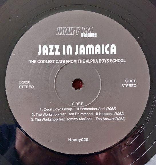 Various - Jazz in Jamaica - The Coolest Cats From The Alpha Boys School | Honey Pie Records (HONEY025) - 4