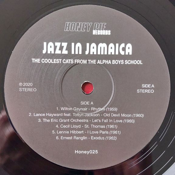 Various - Jazz in Jamaica - The Coolest Cats From The Alpha Boys School | Honey Pie Records (HONEY025) - 3