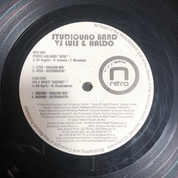 Studiouno Band Vs Luis & Haldo - Latin | Jazzy Nitro (none)