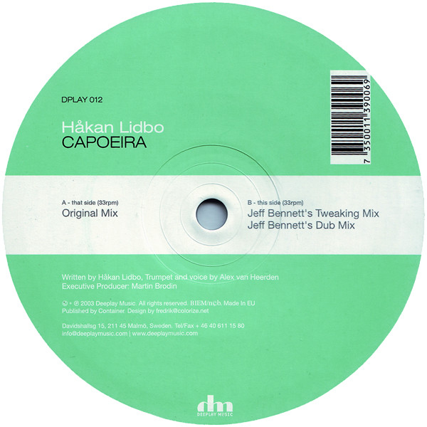 Håkan Lidbo - Capoeira | Deeplay Music (DPLAY 012) - main Håkan Lidbo - Capoeira | Deeplay Music (DPLAY 012) - main