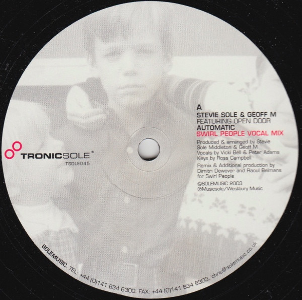 Stevie Sole & Geoff M - Automatic | Tronicsole (TSOLE045)